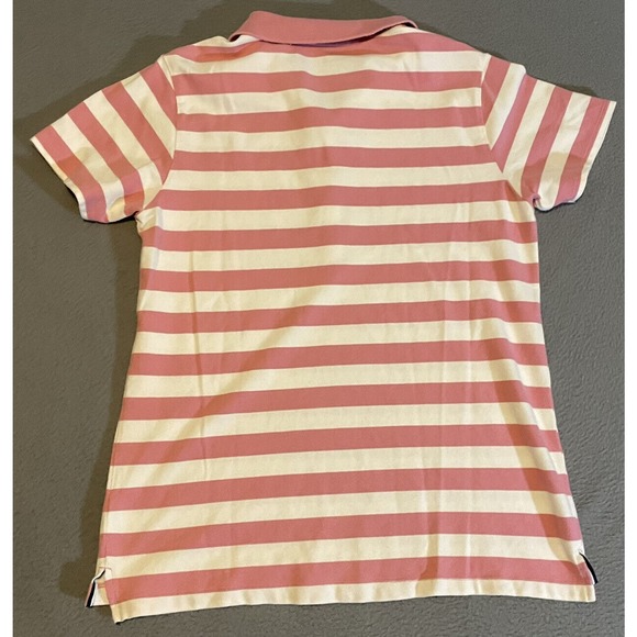 Ladies Duck Head Striped Stretch Polo Shirt Large - Picture 4 of 7